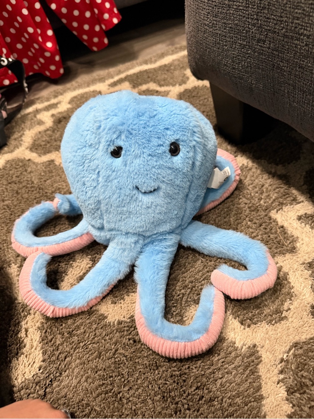 Aroma Home Blue & Pink Plush Octopus Toy